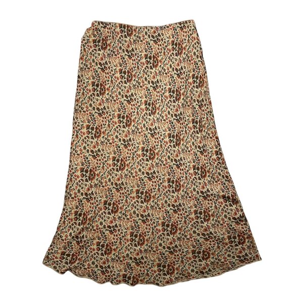 Vintage Sundance Silk Maxi Skirt Nature Boho Fairy Whimsigoth Flowy Size 16 - Picture 3 of 10